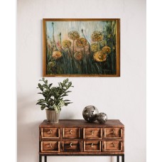 Dandelions, original oil painting on canvas 60 * 80cm, Wildflowers, interior painting